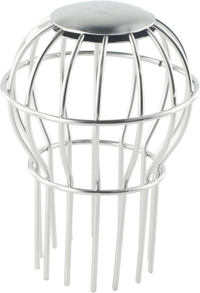 304 Stainless Steel Drain Filter Strainer, Anti-Blocking Round Downspout Mesh Cover for Roof Gutter Cleaning Tool(75MM)