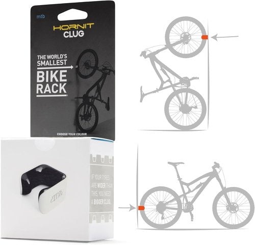 Hornit CLUG Bike Clip - Indoor & Outdoor Bicycle Storage Rack, 5 Sizes, Easy Install