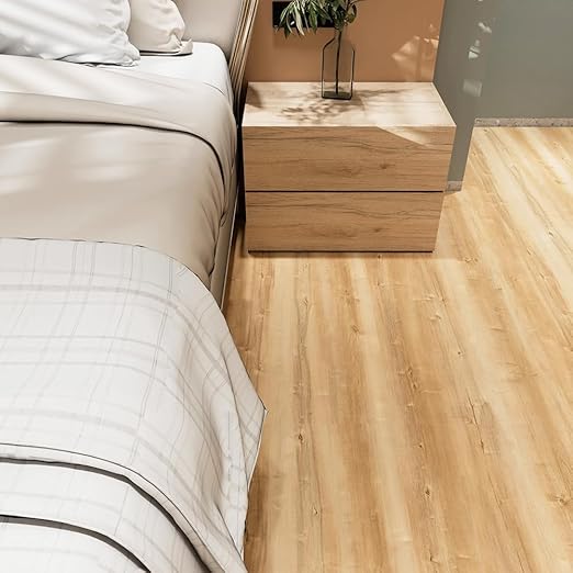 Wood Grain Peel and Stick Floor Tiles – 11.8” Width, Full Roll Length of 118" –