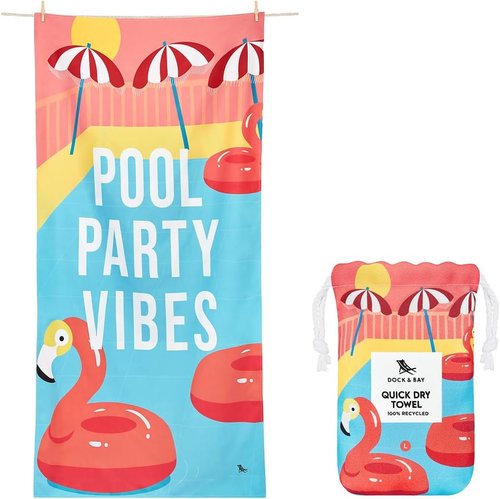 Dock & Bay Beach Towel - Quick Dry & Sand Free - Compact & Lightweight - Eco-Friendly Recycled Material - Large (160x90cm)