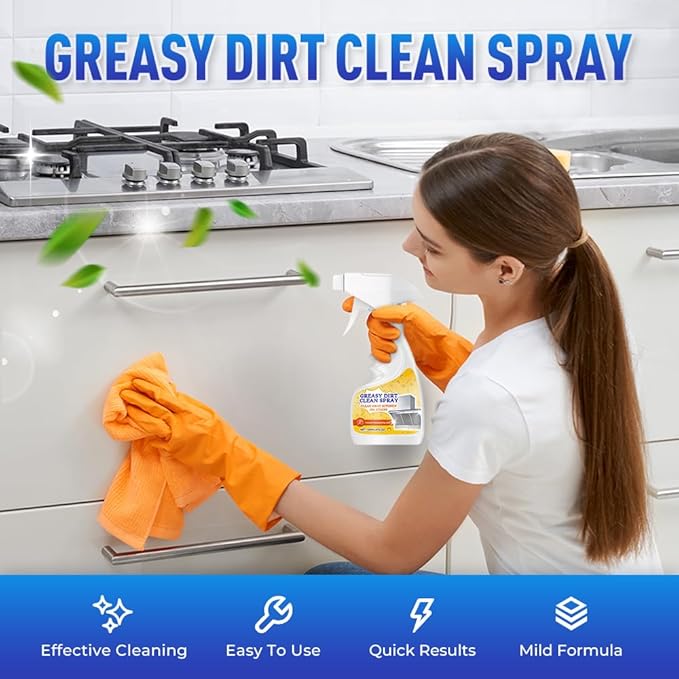 Multifunctional Powerful Kitchen Foam Cleaner, Upgrade Kitchen Degreaser Heavy-Duty Grease Remover for Stove, Fast-Acting All-Purpose Cleaner for Bathroom (2)