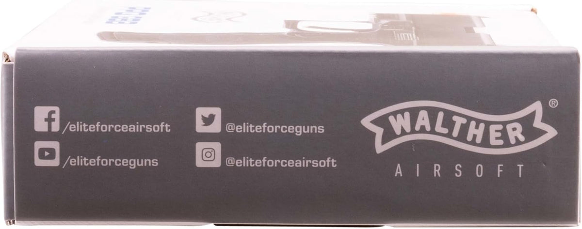 Walther PPQ GBB Airsoft Pistol - Elite Force Blowback 6mm BB Gun for Precision Shooting