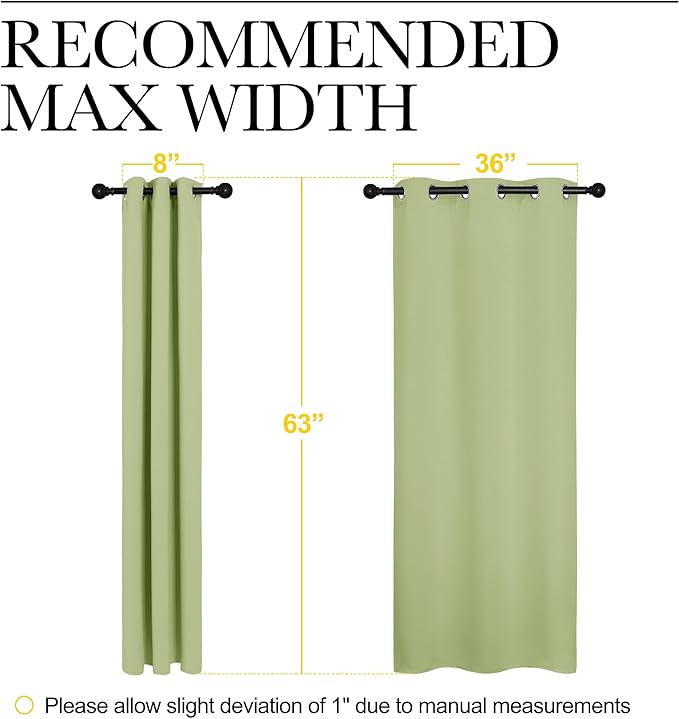 NICETOWN Curtains for Bedroom, Grommet Top Blackout Drapes for Son's Room