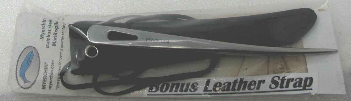 Myerchin Professional Stainless Steel Marlin Spike with Leather Sheath & Lanyard