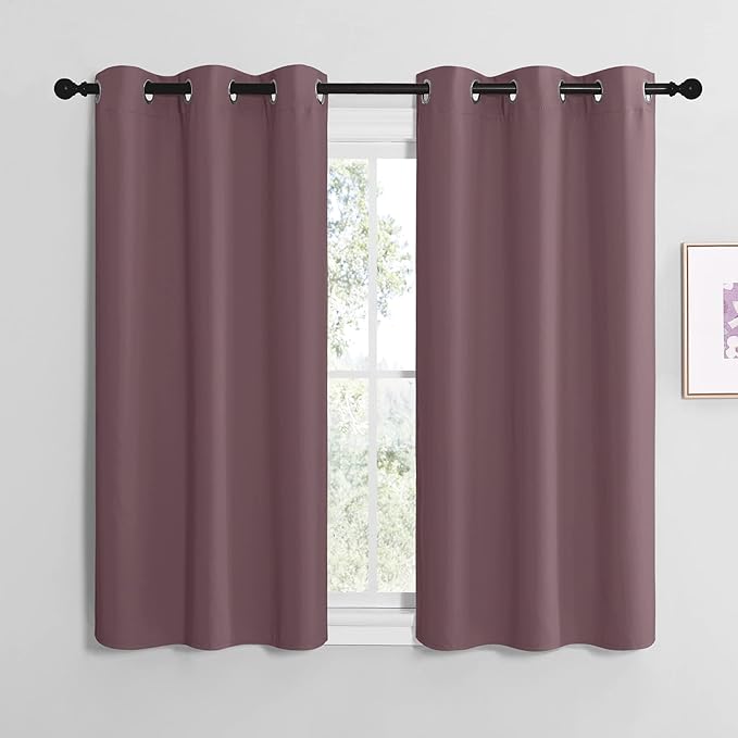 NICETOWN Dry Rose Room Darkening Curtains