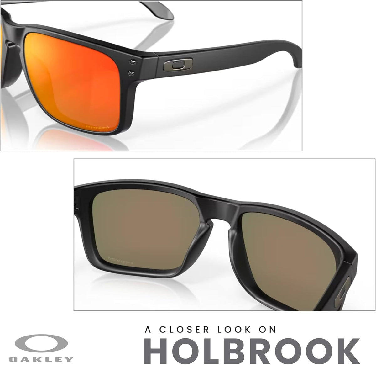 OAKLEY Holbrook OO9102 Square Sunglasses for Men+ Bundle Accessory Leash Kit, Microfiber Pouch
