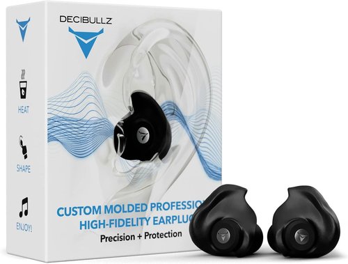 Decibullz Moldable Earplugs - Noise Cancelling Concert Earplugs for Musicians & DJs | Perfect Fit
