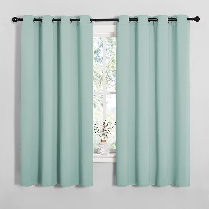 NICETOWN Bedroom Curtain Panels Blackout Draperies, Thermal Insulated Solid