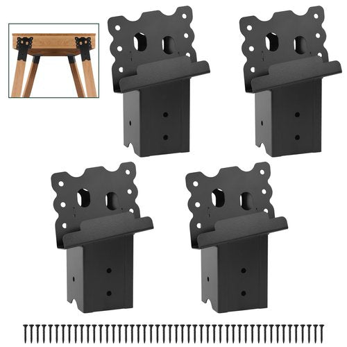 Deer Stand Brackets 4pcs,Outdoor 4"x 4" Compound Angle Brackets,Multi-Use Elevator Brackets for Outdoor Platforms,Deer Hunting Stands,Shooting Shacks and Tree Houses