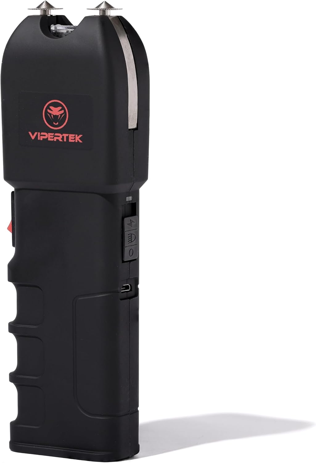 VIPERTEK VTS-989 Stun Gun - Rechargeable Self Defense Tool with LED Flashlight