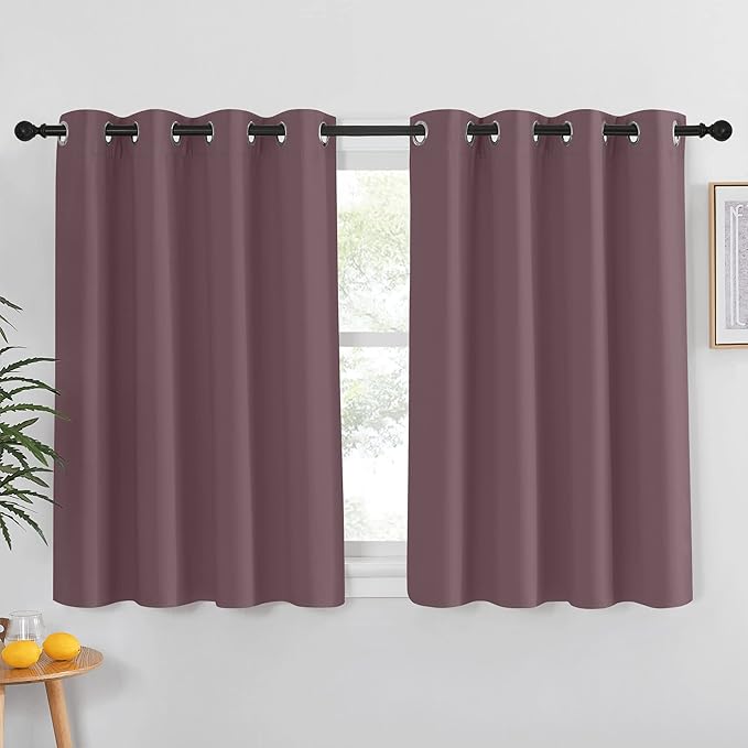NICETOWN Blackout Small Window Curtain 54 inches Length