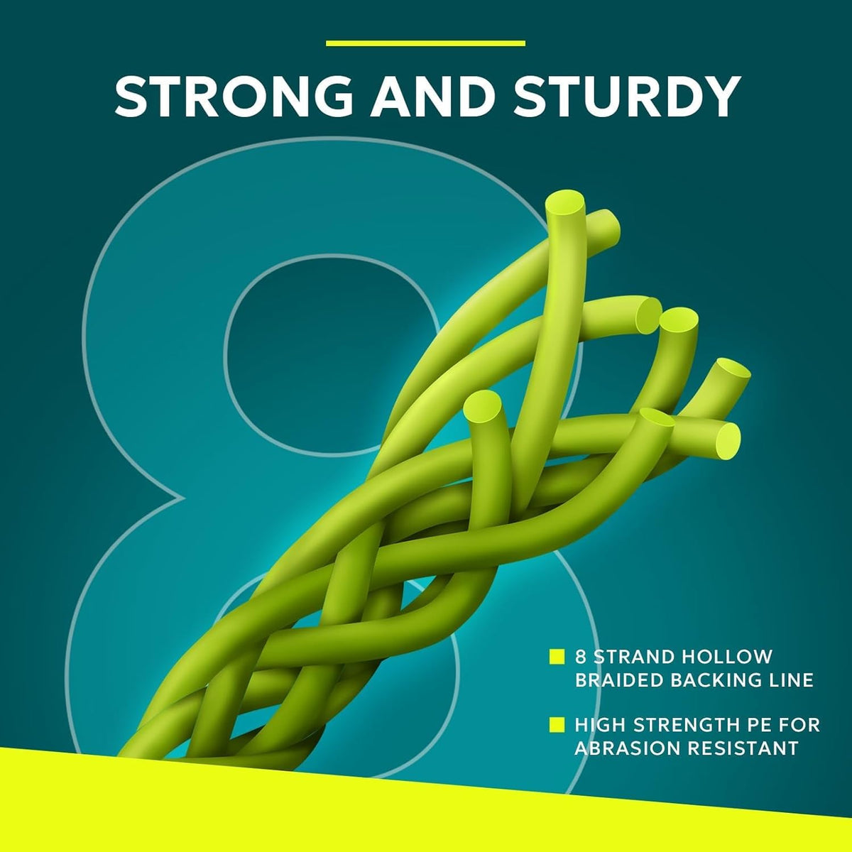 SF Fly Fishing Braided Backing Line - Durable Trout Line for Enhanced Performance