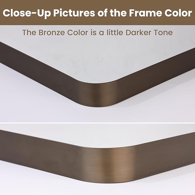LOAAO 20”X30” Bronze Bathroom Mirrors
