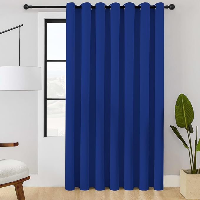 ChrisDowa Room Divider Curtain 84 Inches Long, Wide Blackout Sliding Door