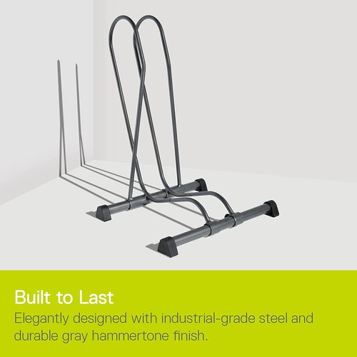 Adjustable Bike Floor Stand - Tool-Free Freestanding Bike Rack for Mountain, Fat Tire & Road Bikes