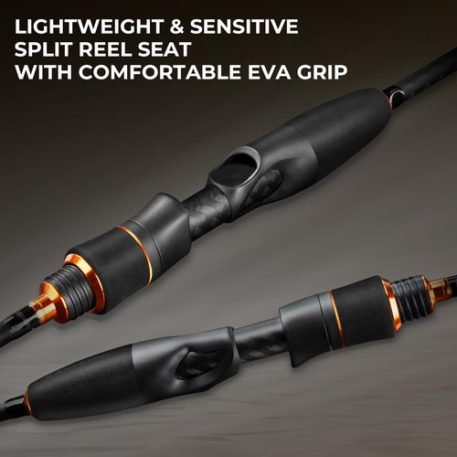 KastKing Zephyr Bait Finesse Fishing Rod,6'3", Fast, Ultra Light