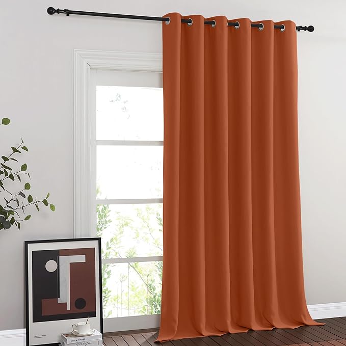 NICETOWN Burnt Orange Blackout Curtain