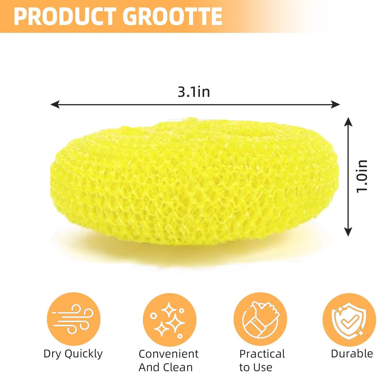 25 Pcs Plastic Dish Scrubbers, Reusable Non-Scratch Nylon Scouring Pads Bulk for Kitchen Cleaning - Multi-Color Poly Mesh Dishwashing Pads (Plastic Dish Scrubber)