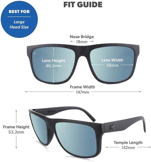 Knockaround Polarized Sunglasses - Torrey Pines Style with UV400 Protection for Men & Women