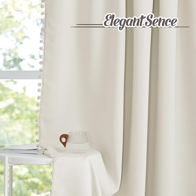 RYB HOME Bedroom Curtains 84 Inches Long Kids Curtains Blackout Window Drapes