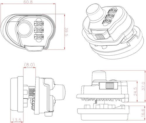 Bosvision 3-Digit Combination Trigger Gun Lock for Pistols, Rifles and shortguns…