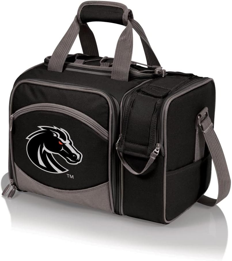 NCAA Malibu Cooler Picnic Basket - Insulated Tote with Complete Picnic Set