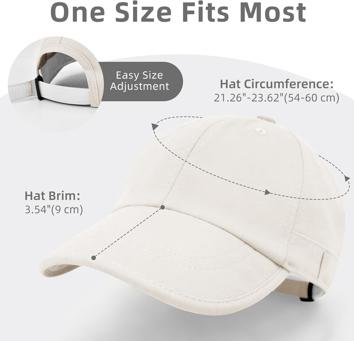 ZOORON Baseball Cap - Unstructured Low Profile Dad Hat | Soft, Adjustable Design for Outdoor Golf