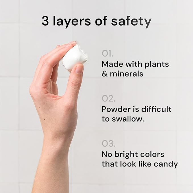 Grab Green 3-in-1 Laundry Detergent Pods, Vetiver Scent, Plant and Mineral Based, Superior Cleaning Power, Stain Remover, Brightens Clothes, White, 132 Count
