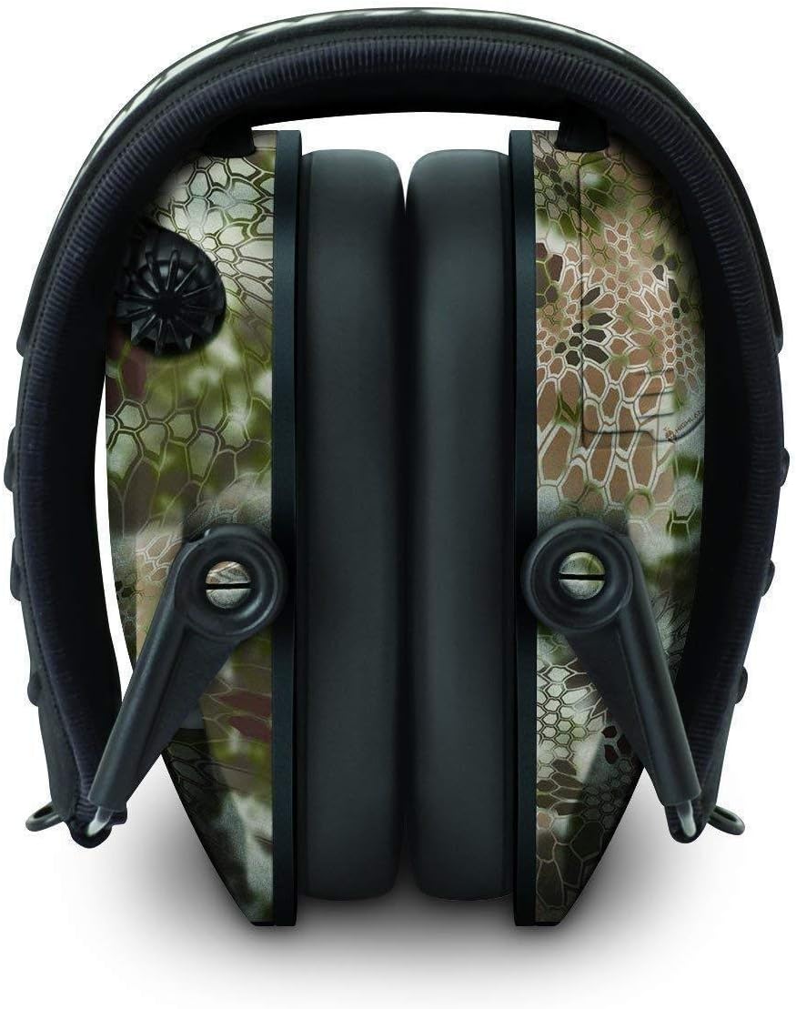 Walker's Razor Slim Electronic Hearing Protection Muffs with Sound Amplification and Suppression and Shooting Glasses Kit