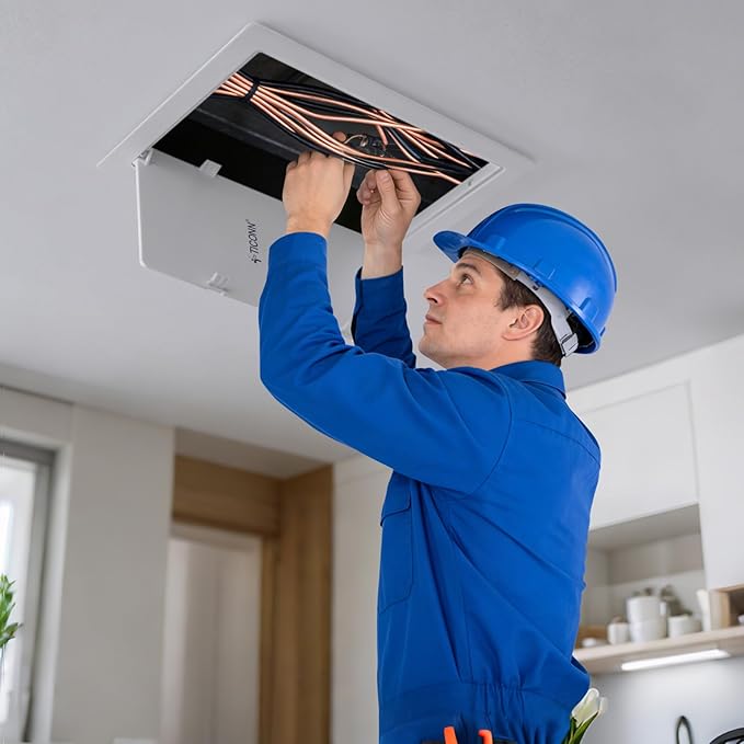 TICONN Access Panel for Drywall, 8 x 8 Inch ABS Plastic Wall Hole Cover Access