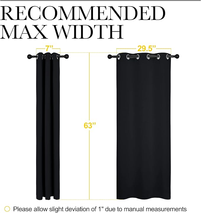 NICETOWN Living Room Blackout Curtains and Drapes