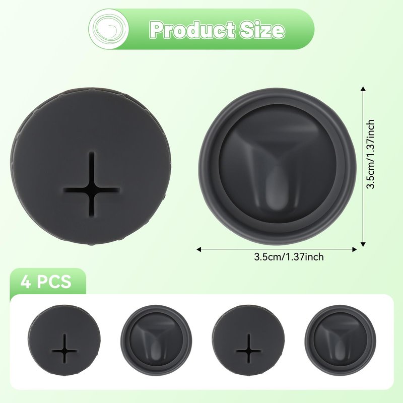 Tatamy 4pcs Replacement Stopper for Owala FreeSip Sway 30oz 40oz, Silicone Lid Top Gasket for Owala FreeSip Tumbler 40oz, Cap Mouth Rubber Plug Replacement Parts for Owalla Accessories BPA-Free(Gray)