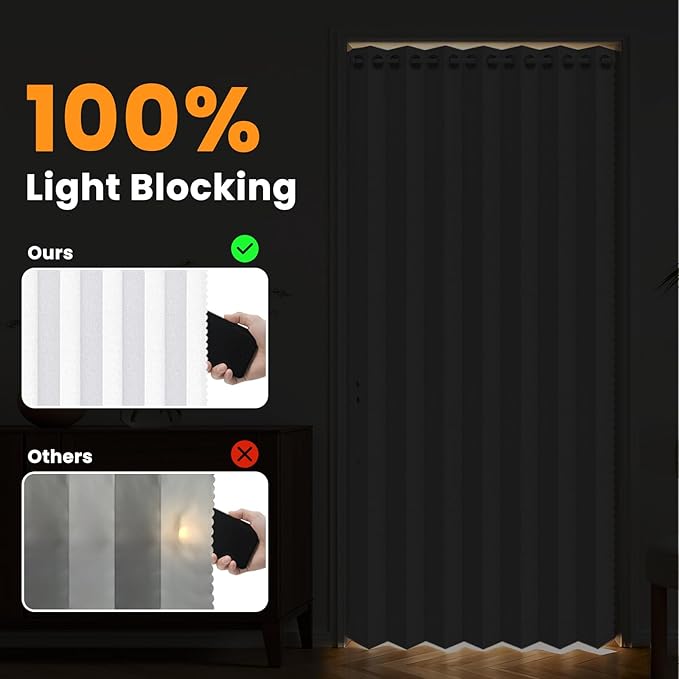 AJAZZ Blackout Magnetic Door Curtain