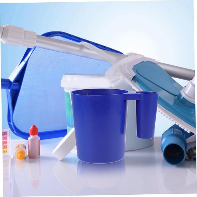 POPETPOP 3pcs Plastic Pool Cleaning Scoop Handle Multi-use Tool for Efficient Pool Maintenance Easy to Clean Design and Spa Debris Removal