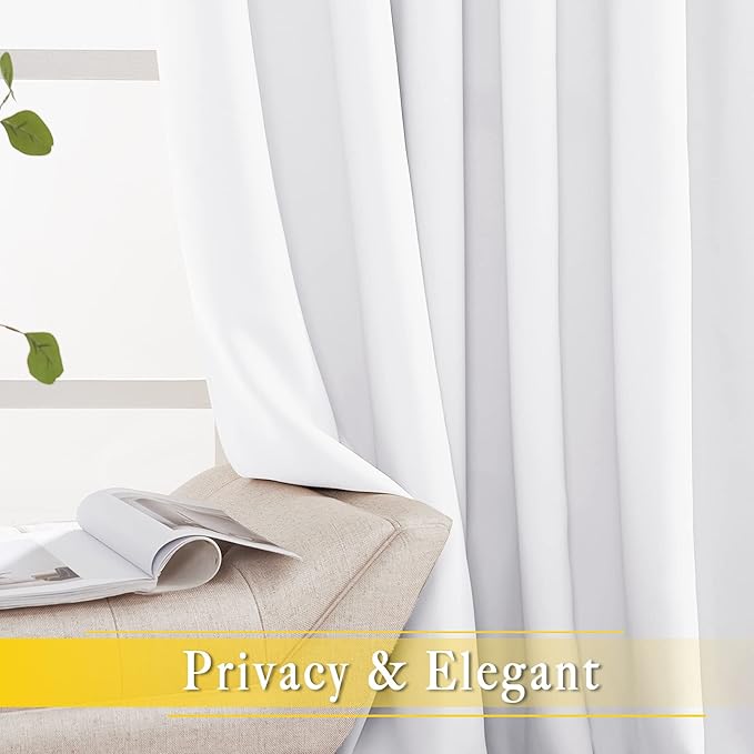 NICETOWN White Sliding Door Curtain