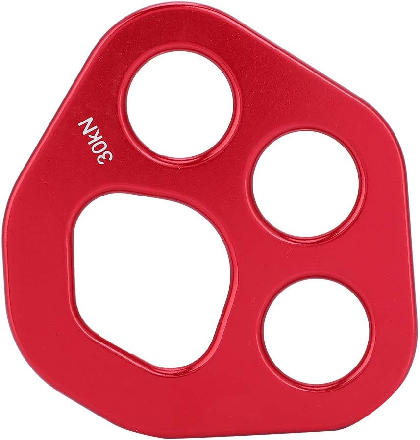 VGEBY Rigging Plate, Aviation Aluminum 4 Holes Descender Plate Climbing Bolt Rigging Plate