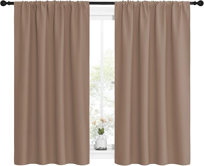NICETOWN Kitchen Window Blackout Curtains