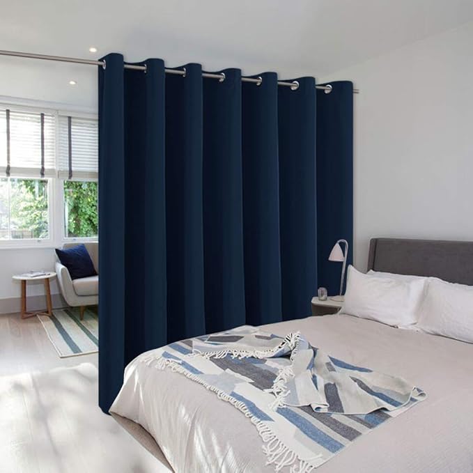 NICETOWN Room Divider Heavy Curtain Screen Partitions, Privacy Vertical Blinds