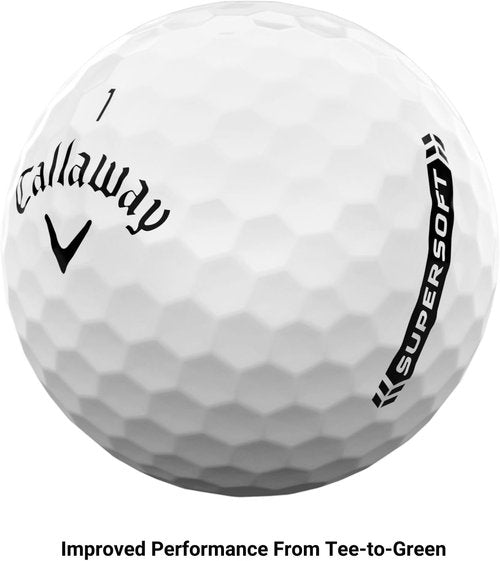 Callaway Supersoft Golf Balls - Exceptional Distance & Soft Feel | 12-Pack White