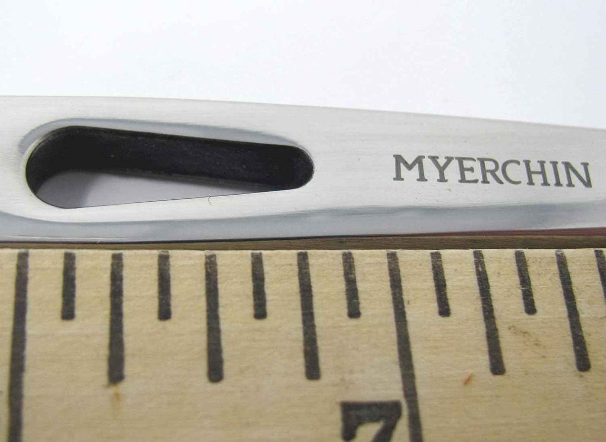 Myerchin Professional Stainless Steel Marlin Spike with Leather Sheath & Lanyard