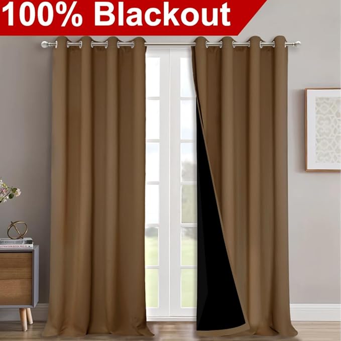 NICETOWN 100% Blackout Curtains