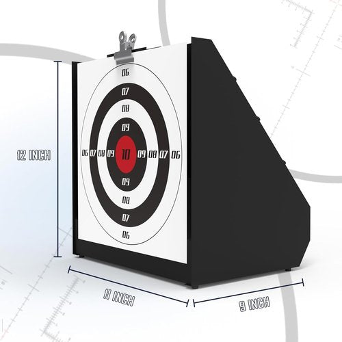 KNINE OUTDOORS Pellet Gun Targets - 100 Pack 11" X 11" Bullseye Paper Targets for Backyard Shooting
