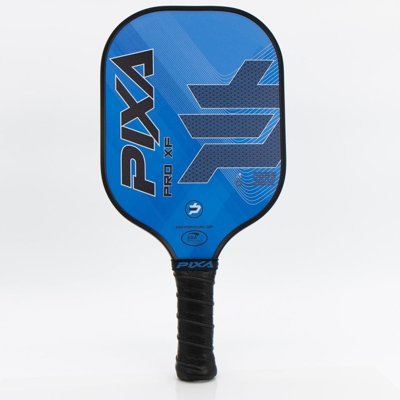 PIXA Pro XF T-700 Carbon Face Premium Pickleball Paddle; 20mm; Long 5.5 inch Handle; Premium Grip; Intermediate/Advanced; Great Gift!