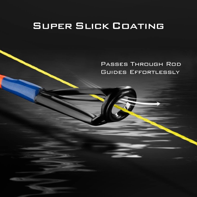 KastKing Superpower Braided Fishing Line, Yellow, 10 LB, 300+27 Yds