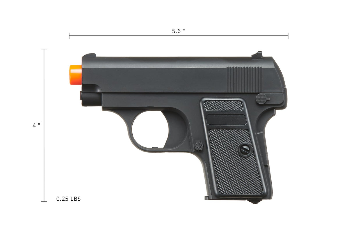 Combact Pocket Twin Spring Airsoft Dual Pistol Combo Pack Set Hand Gun w/Case 6mm BB 0.12g (Case Included)