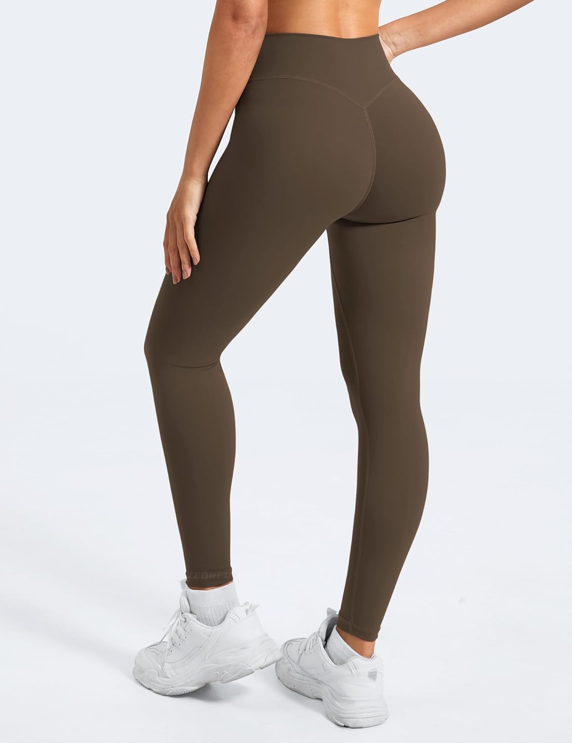 YEOREO High Waisted Yoga Leggings - Hidden Scrunch Design for Tummy Control | Compression Workout Pants