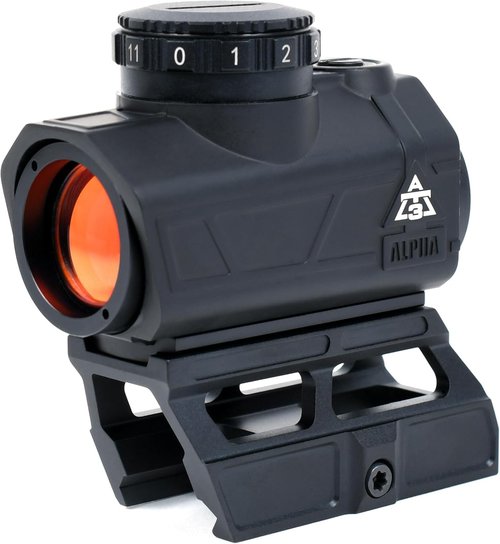 AT3 Tactical Red Dot Sight - 2 MOA with Shake Awake Feature & Lower 1/3 Cowitness Mounts