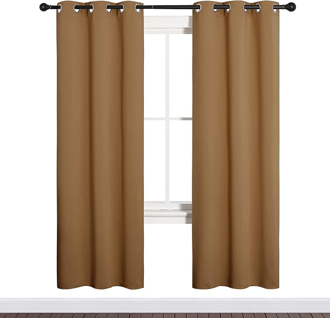 NICETOWN Sleek Blackout Curtains 72 inches Length