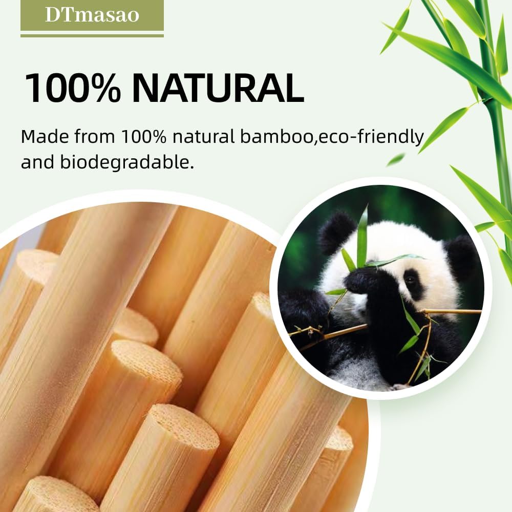 1/4 x 6 Inch 25 PCS Dowel Rods Wood Sticks Wooden Dowel Rods - Unfinished Bamboo Sticks - for Crafts and DIYers