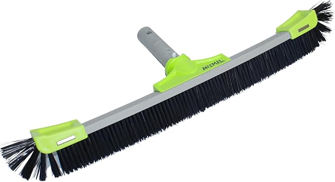 OREQ Corporation Animal Pro Pebble Pool Brush | Heavy-Duty Brush for Pebble & Textured Pool Surfaces | Professional Pool Wall & Floor Cleaning Tool (28 Inch)
